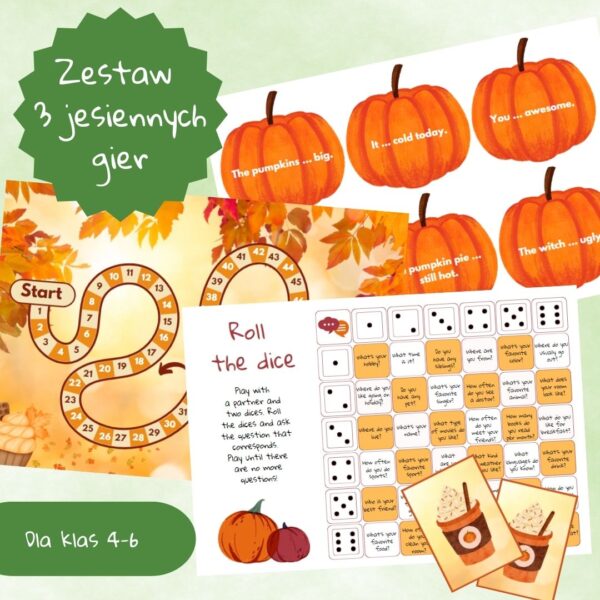 zdjęcie zestawu 3 jesiennych gier