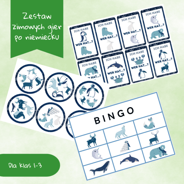 Zestaw zimowych gier dla klas 1-3