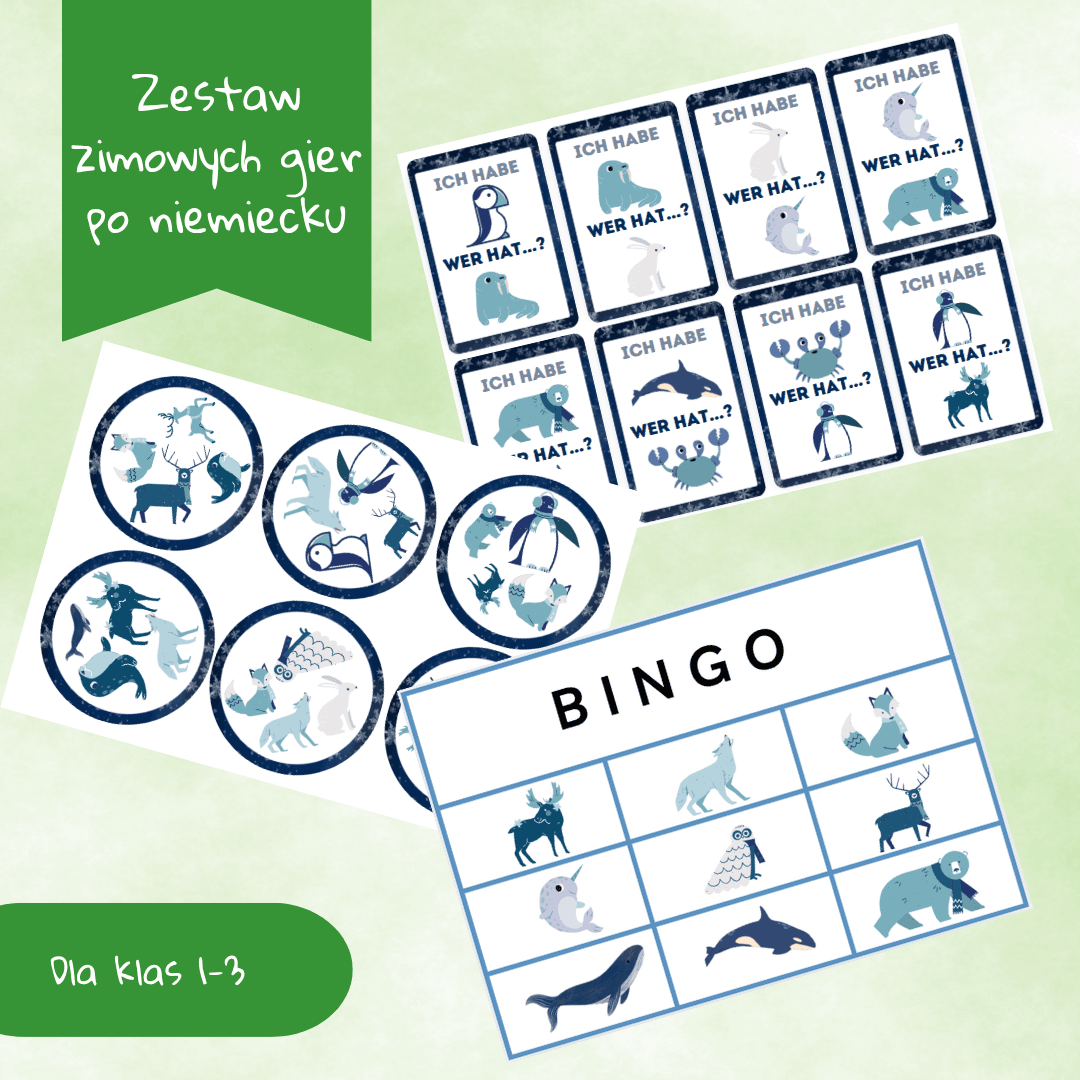 Zestaw zimowych gier dla klas 1-3